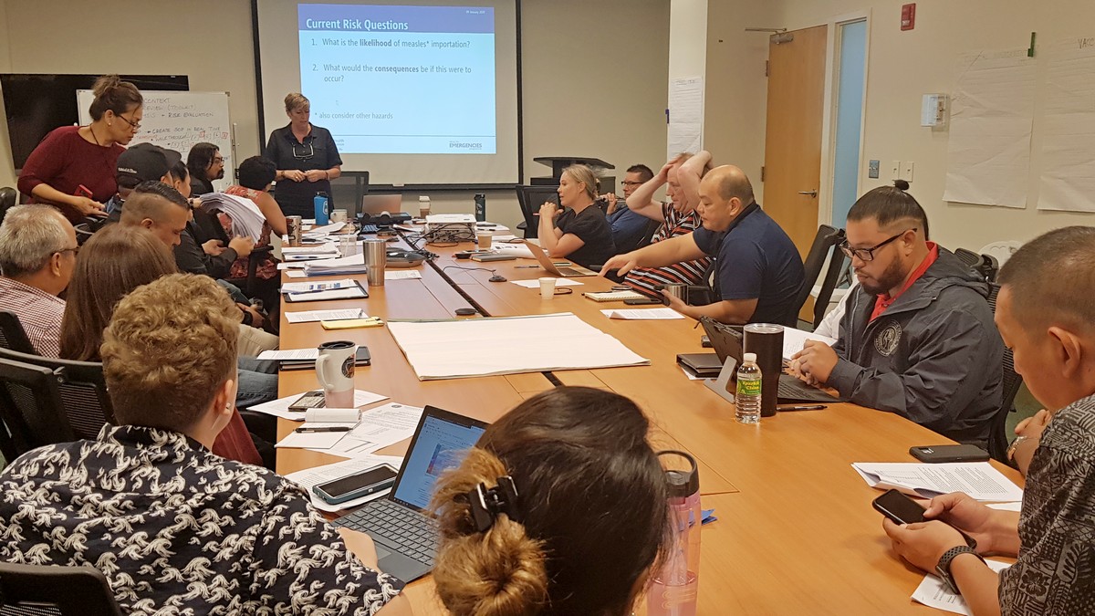 Katri Kontio, World Health Organization representative for the Western Pacific Regional Office, conducted a workshop on measles preparedness for healthcare providers on Thursday and Friday at the Commonwealth Healthcare Corp. Photo by Lori Lyn C. Lirio