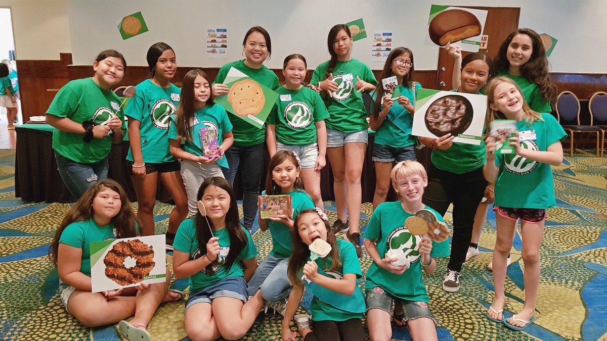 A Cookie Rally was held at Fiesta Resort & Spa on Saturday to teach the NMI Girl Scouts entrepreneurship skills. Photo by Lori Lyn C. Lirio