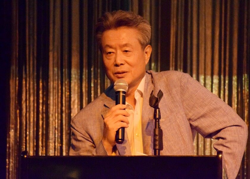Kang Dong Orthopedic Hospital president Dr. Kang Shin-Hyeok delivers his remarks during a meeting with medical referral patients at the Hyatt Regency Saipan on Thursday. Photo by Emmanuel T. Erediano