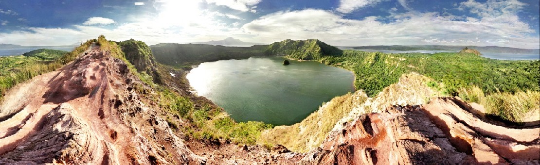 A Saipan resident took this photo of Taal volcano in 2014 from the rim of its center cinder cone. Located about 40 miles south of Manila, the Philippines, Taal has been pouring out smoke, ash and lava since Sunday. Photo by Curt Klemstein
