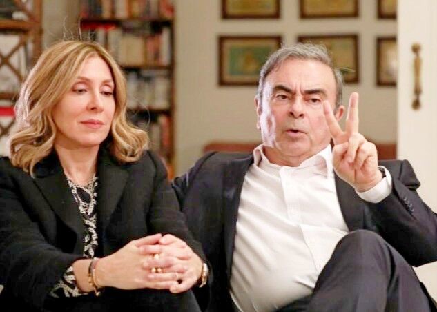 Former Nissan chairman Carlos Ghon and his wife Carole are interviewed by Reuters in Beirut, Lebanon on Jan. 14, 2020. REUTERS