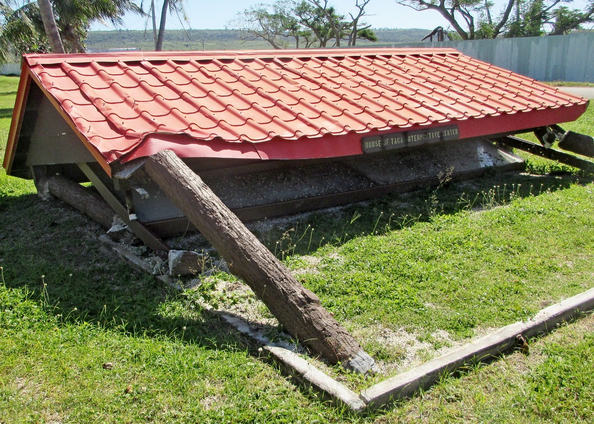 The House of Taga Interpretive Center on Tinian. Informational signs like Tinian’s House of Taga Interpretive Center have been inaccessible since Typhoon Yutu. This and most every wayside (past and present) on each island have been transcribed (in English) and are available in the new DiscoverSaipan, DiscoverTinian & DiscoverRota Waysides Tour mobile phone apps, free for one week every 30 days! Contributed photo