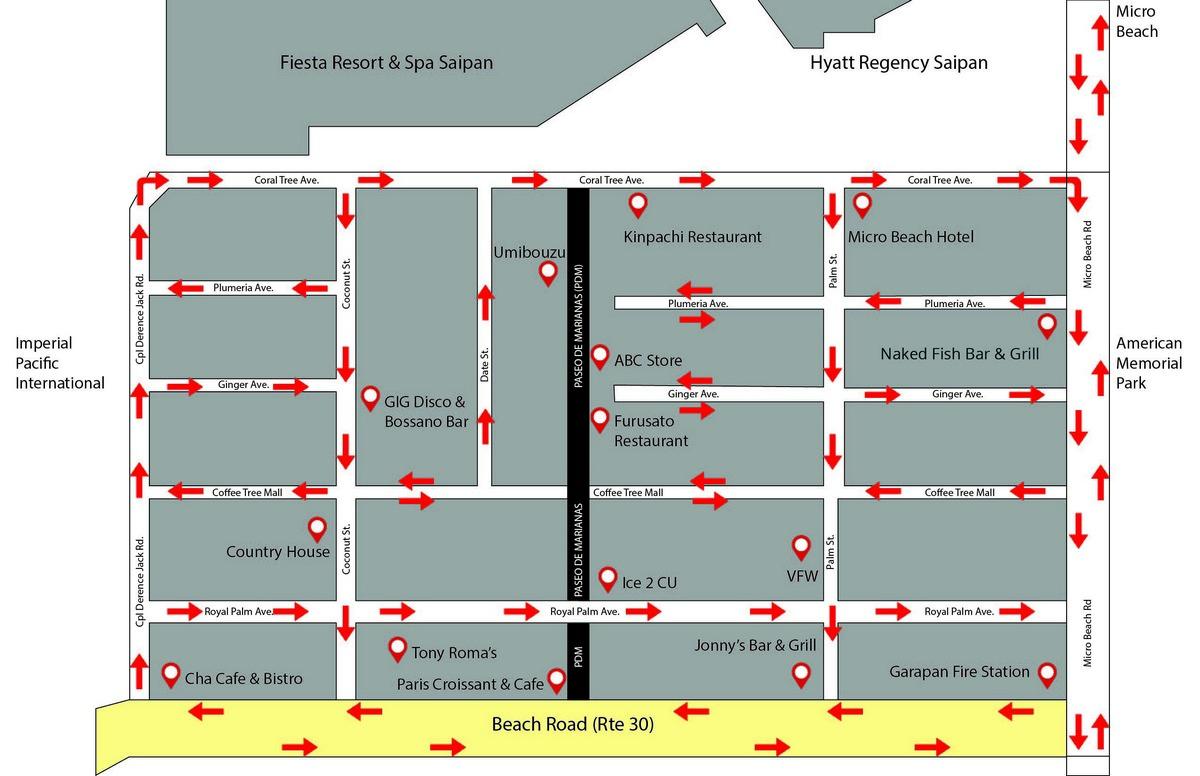 Map of Garapan