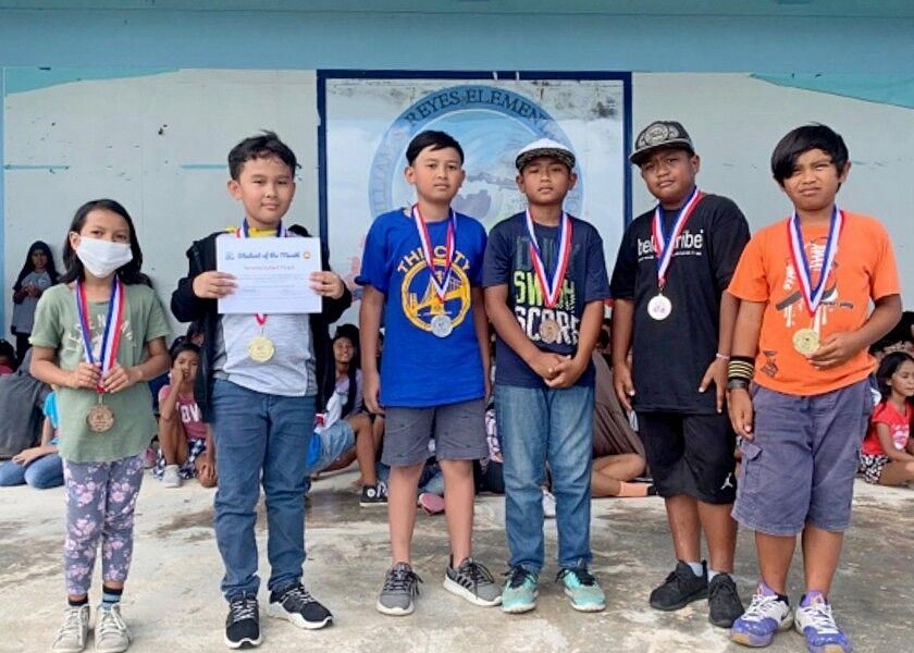 The WSR STEM Fair afternoon session winners: Alyana Rotap, Ulrich Servito, and Evan Cabrera and the paper airplane competition winners Leelan Litulumar, Daniel Leemarvin, and Angelo Nabanuag. Contributed photos
