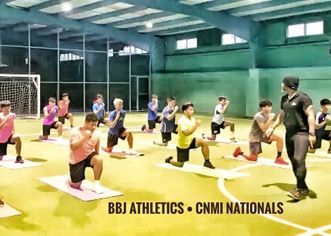 NMIFA CNMI Nationals goes through an intensive progression strength and conditioning training camp with personal trainer Jerry Diaz at TSL Complex.  Contributed photos