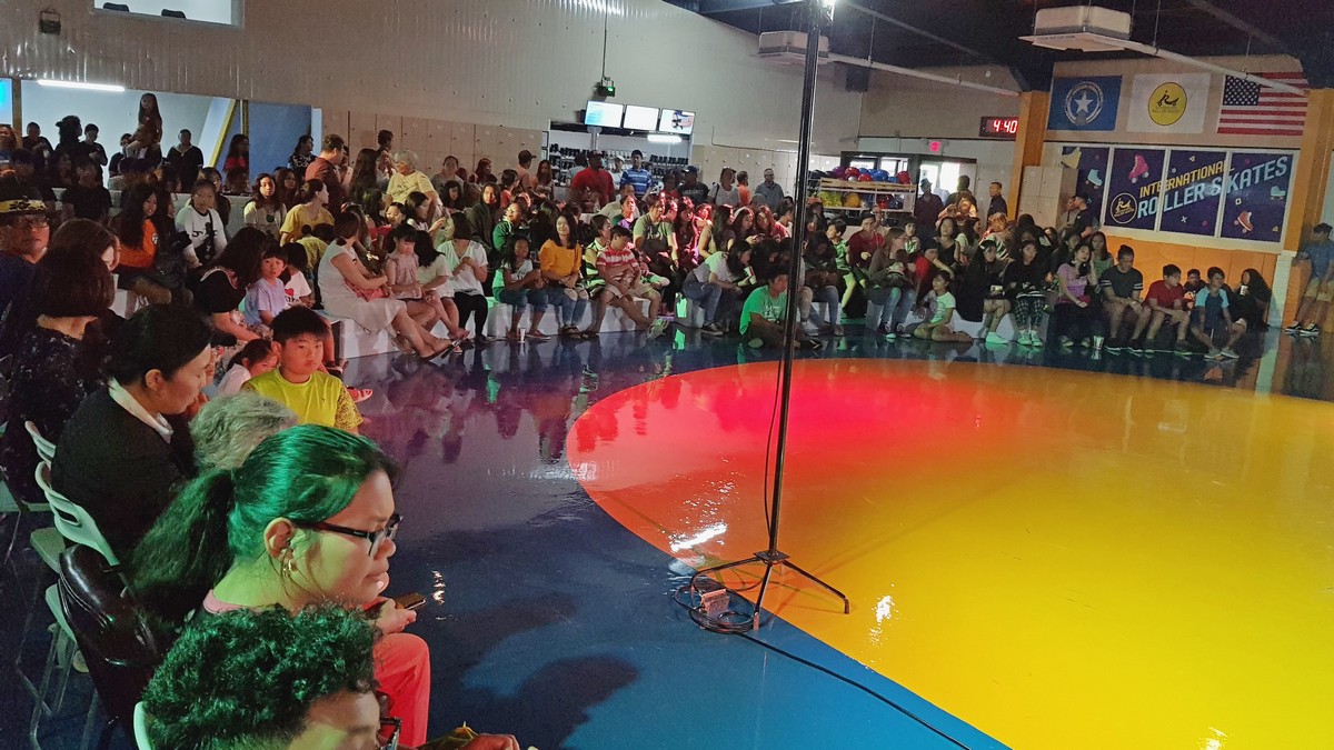 Dozens of community members, including children, attended the grand opening of International Roller Skates on Saturday. Photos by Lori Lyn C. Lirio