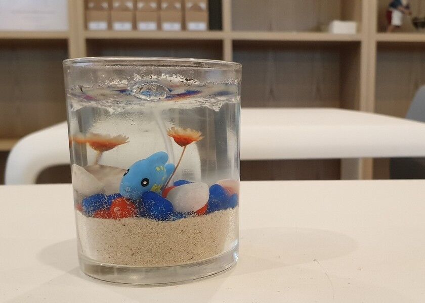 Candle making at the Oasis.