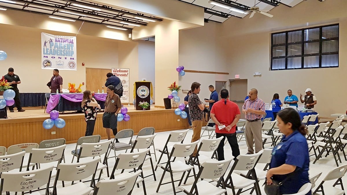 The interior of the newly renovated Kagman Community Center. Photos by Lori Lyn C. Lirio