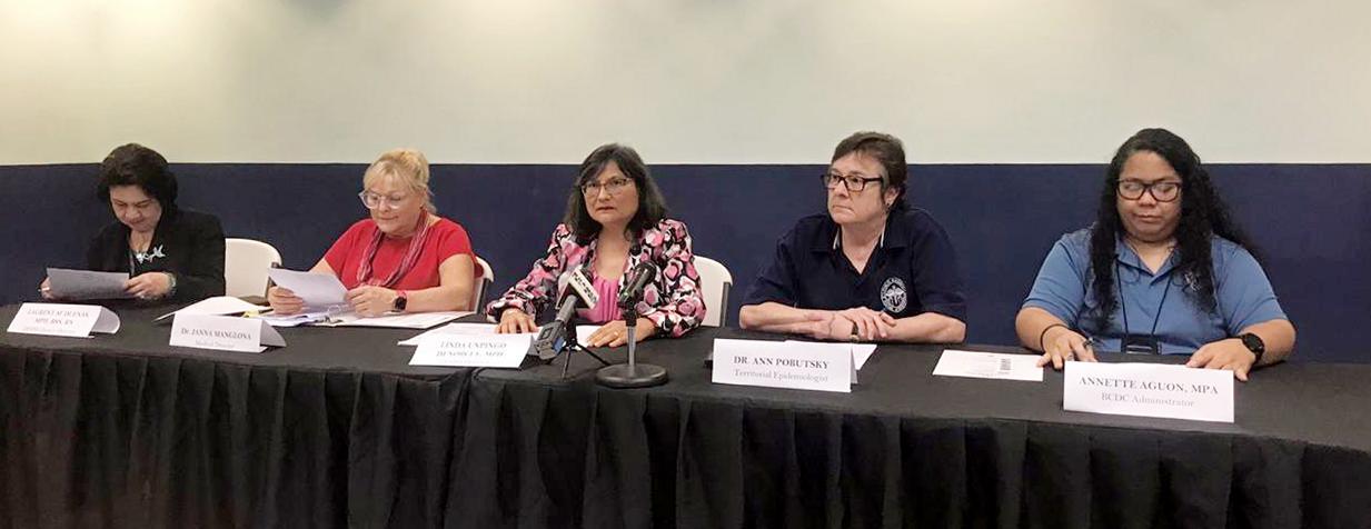 Guam Public Health officials held a press conference Wednesday morning to reiterate that there were no cases of novel coronavirus on Guam. The Guam Daily Post photo