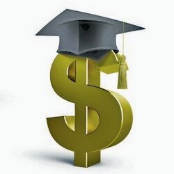 Education dollar Business School on a white background