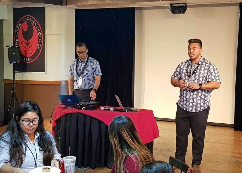 Among the presenters were PSS Distance Education program director Dr. Bobby Cruz and Da’ok Academy principal Jonathan Aguon. Photos by Lori Lyn C. Lirio
