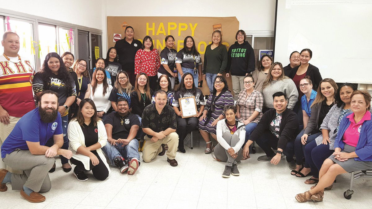 Public School System officials and Board of Education members on Monday recognized 32 counselors for their continued service to students. Photos by Lori Lyn C. Lirio