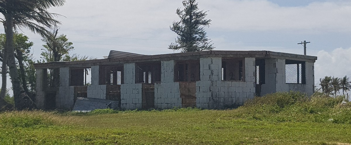The temporary animal shelter on Tinian. Photo by Junhan B. Todino