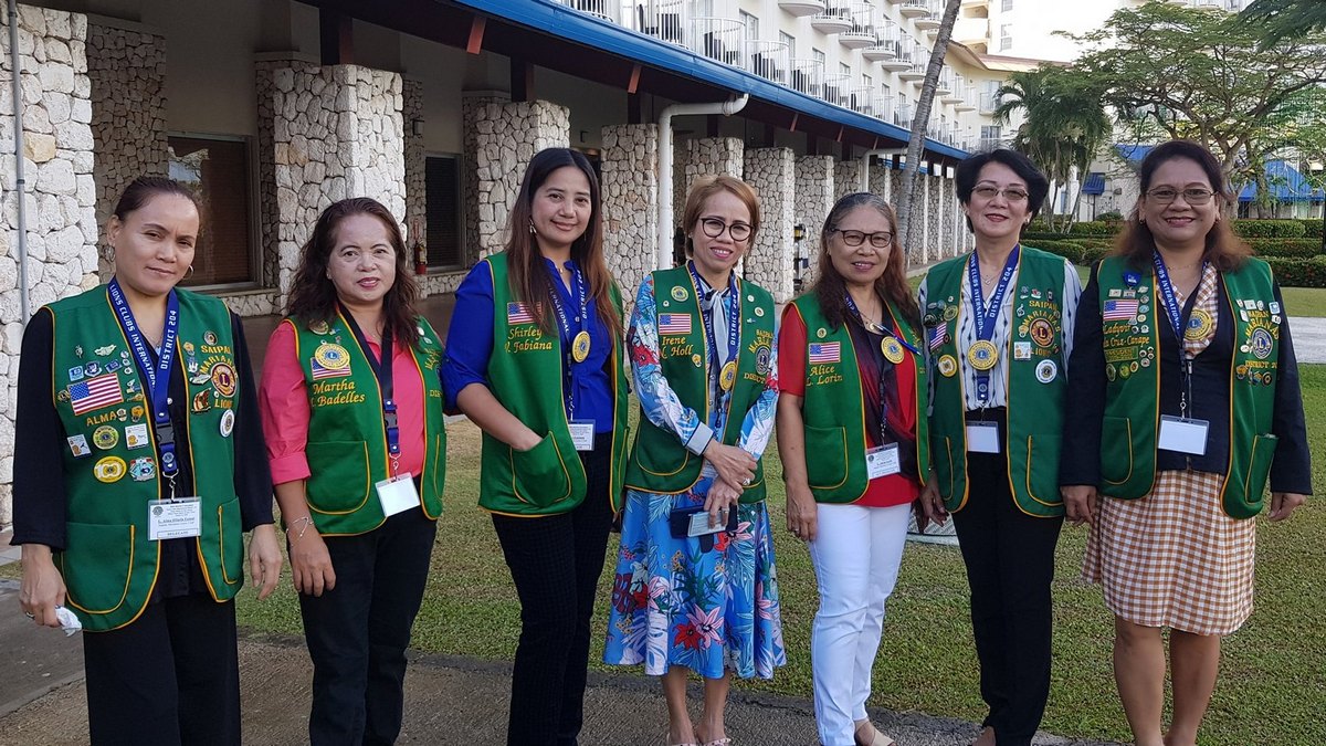 Members of various Lions Clubs on Saipan pose for a photo. Contributed photos