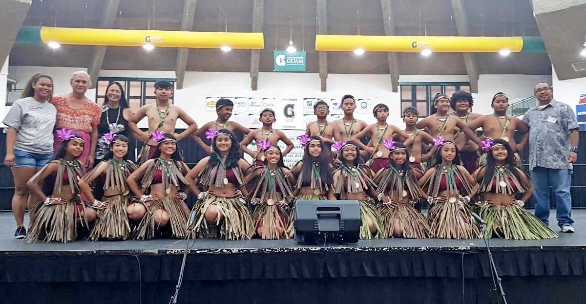 Hopwood Middle School won first place in Middle School Chant Dance at the Chamorro Language and Cultural Performing Arts Competition on March 9-10 at the University of Guam.