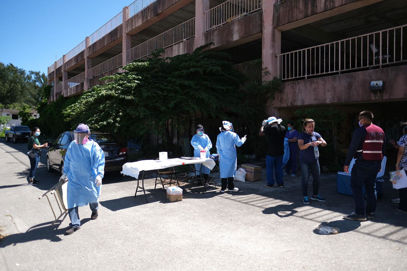 People line up to buy face masks to protect themselves from the new coronavirus outside a pharmacy in Seoul, South Korea, Friday. AP