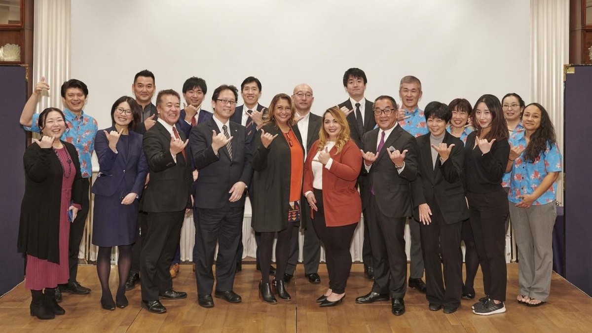 Marianas Visitors Authority and Marianas tourism partners promote the destination to travel trade representatives at the Marianas Seminar & Workshop on Feb. 28, 2020, in Tokyo. Additional seminars were held in Osaka and Nagoya. MVA photo