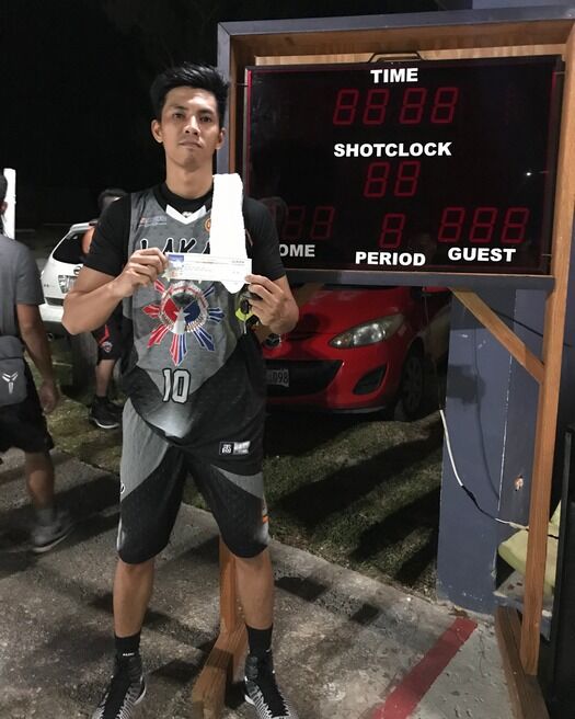 Lakay’s Chris Lilis was named Player of the Game, Monday, in the 2020 One Pacific Promotional Basketball League at the Civic Center Basketball Court in Oleai. Photo by Prince Factor