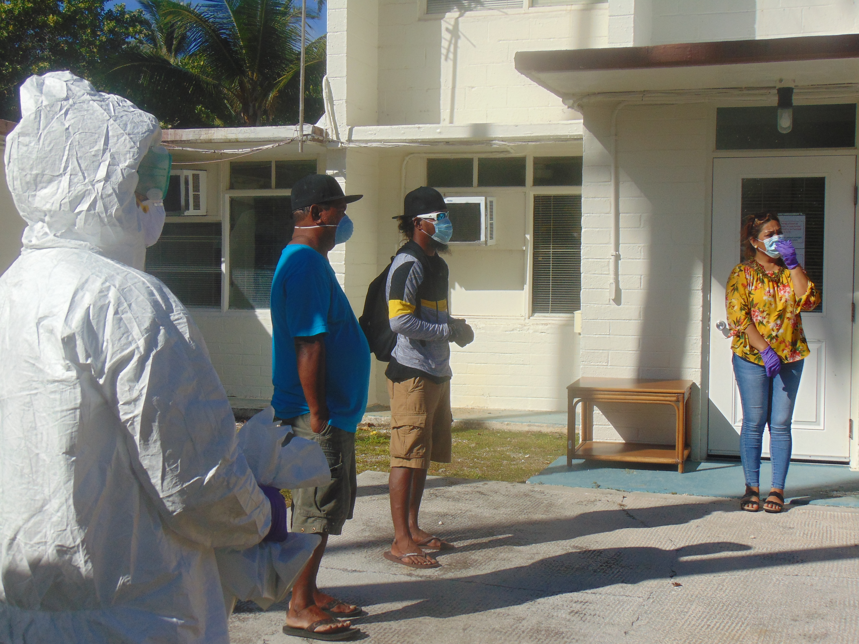 Marshall Ilands President David Kabua, seated third from left, with his new cabinet, including Education Minister Kitlang Kabua, seated second from right, the youngest member of parliament ever elected at 28. She is one of two women in parliament including former President Hilda Heine. Photos by Hilary Hosia