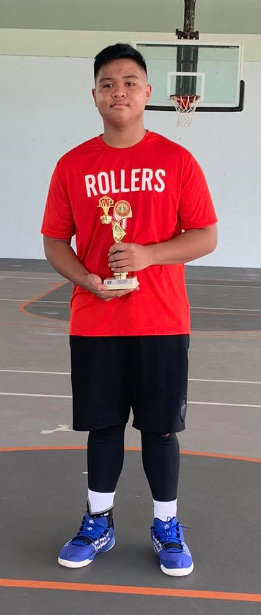 Rollers Red's Lance Lerio is the Finals MVP of the U13 RBA Holiday Tournament at the Koblerville gym.Contributed photo