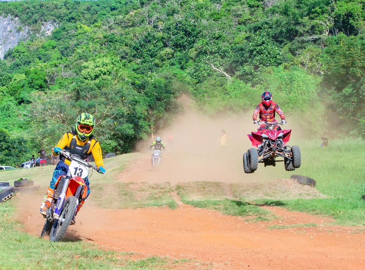 Racers make their way through the course of last Sunday's MRA competitive race held at the Kan Pacific temporary race tracks. Joseph Chin