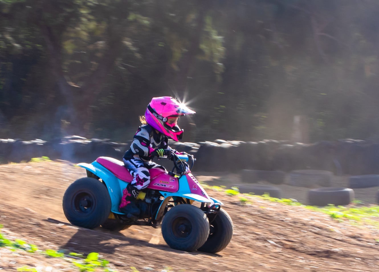 Brooklyn Susulin makes her way over a hill during an MRA race at the Cow Town track on Dec. 20, 2020.Photo by Joseph Chin