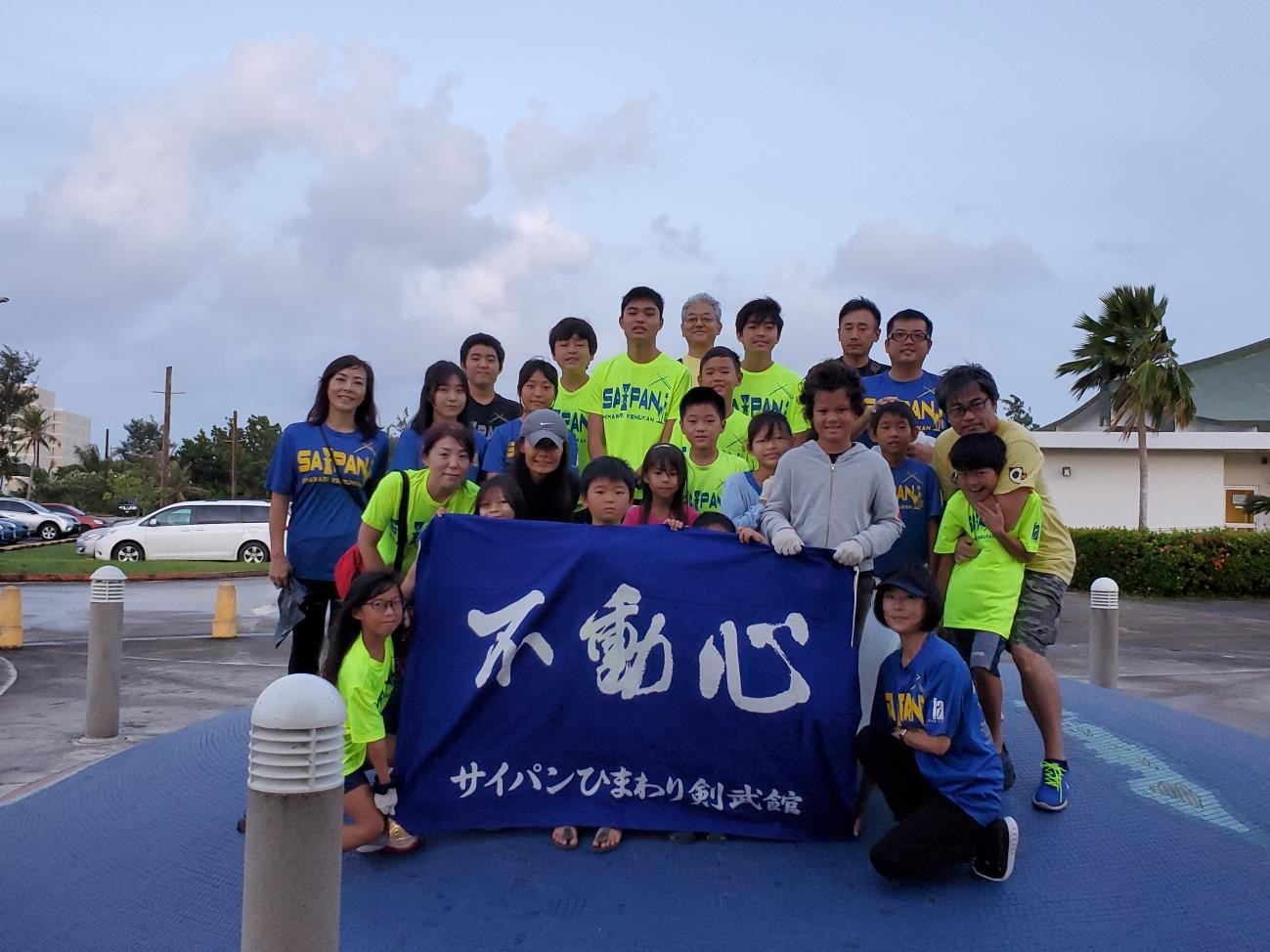 Himawari Kenbukan joins the Japan Saipan Travel Association in their annual cleanup of downtown Garapan on Dec. 19, 2020.MVA photo