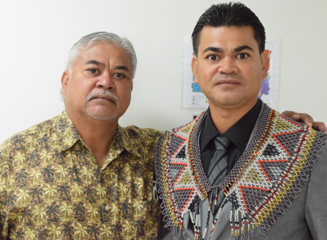 Rep. Roy A. Ada, right, and his father, former Rep. Martin B. Ada.