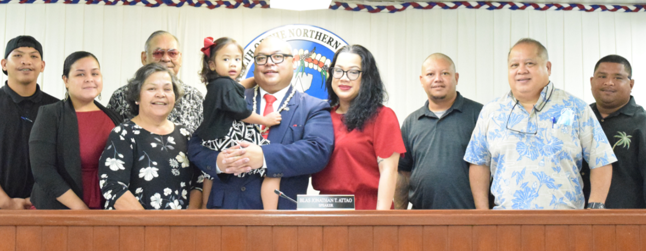 Vice Speaker Blas Jonathan Attao and his family.
