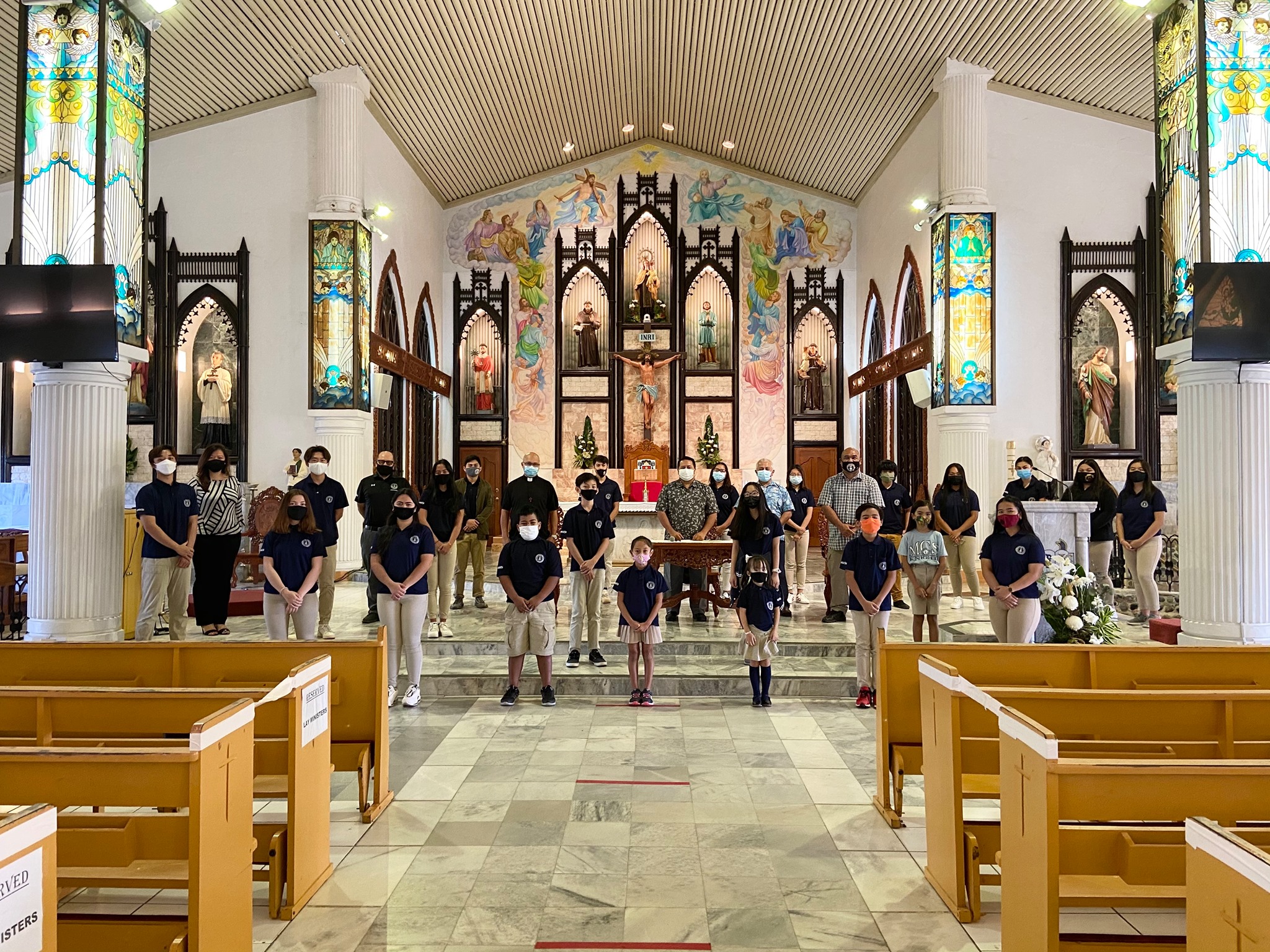 Marking the beginning of the annual Catholic Schools Week celebration, Mount Carmel School hosted a proclamation signing ceremony for Gov. Ralph DLG Torres at the Our Lady of Mount Carmel Cathedral on Friday. MCS photo