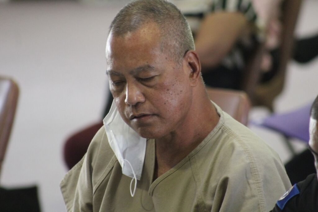 Reynaldo A. Manila appears before the Board of Parole at the multi-purpose center on Wednesday.Photo by Bryan Manabat