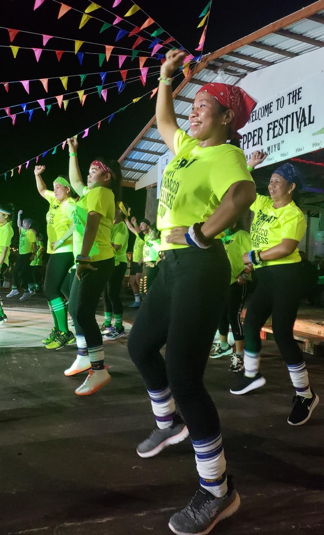 Fit Beats warm up the crowd during the 17th Annual Tinian Hot Pepper Festival on Feb. 13, 2021.MVA photo