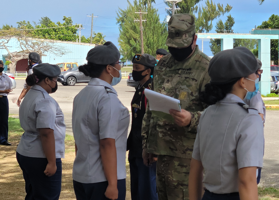 The inspection of the cadets covered every aspect of the school’s JROTC program to ensure compliance with minimum criteria.Photo by K-Andrea Evarose S. Limol