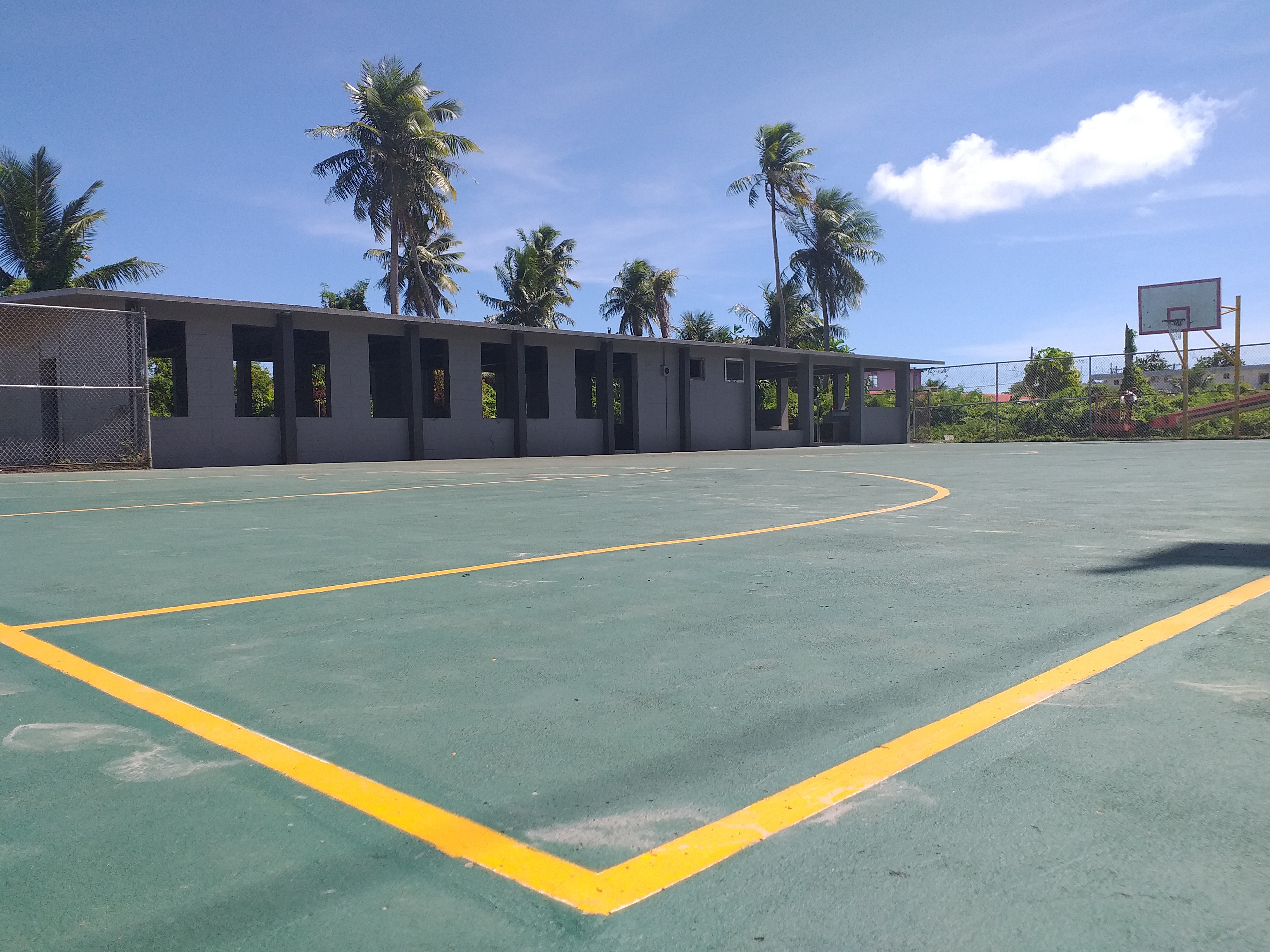 The basketball court and youth/center social hall in Susupe have undergone a facelift.Contributed photo
