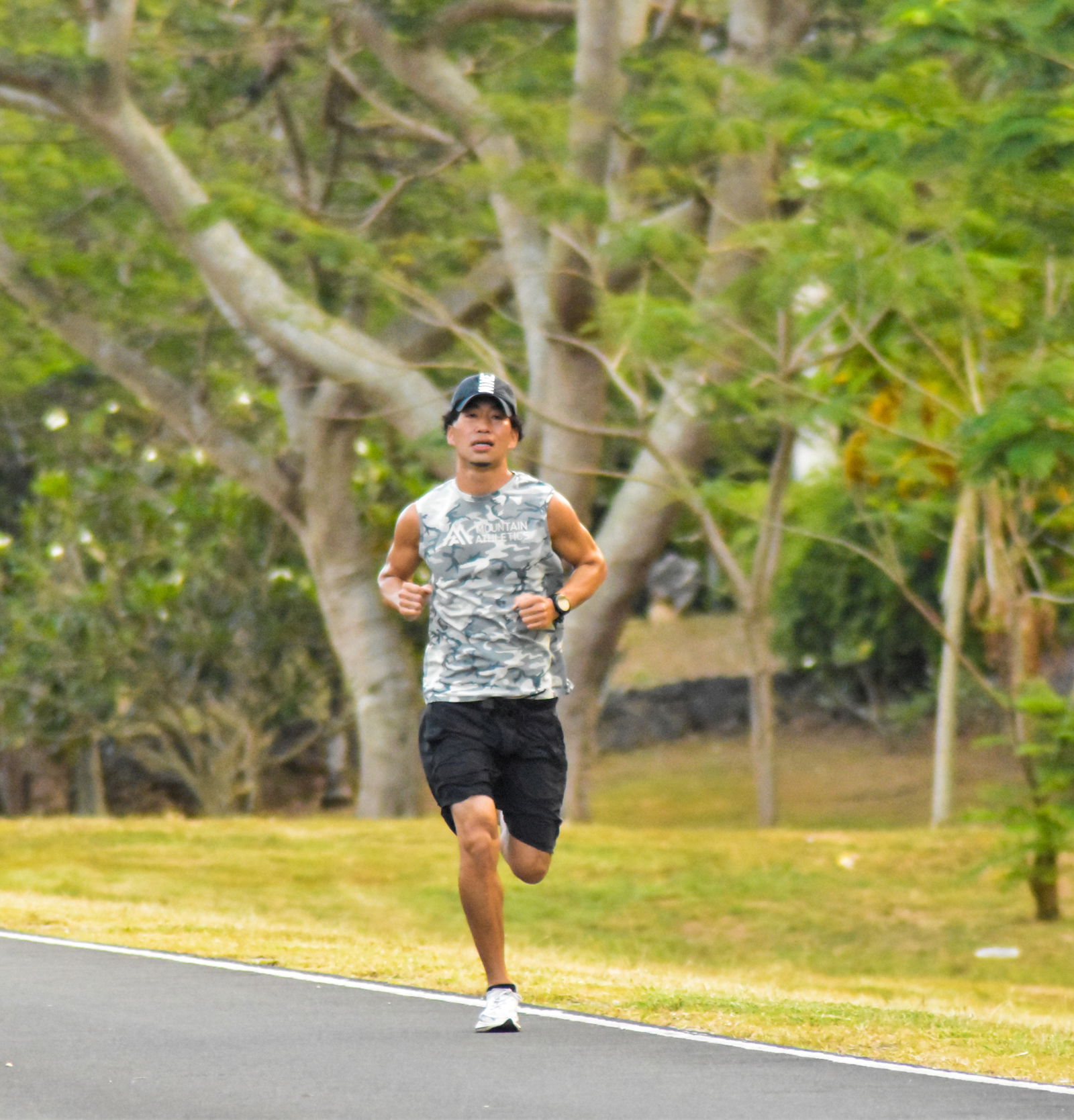 Shuji Kuroda finished first in the Run Saipan Underground 5K Race Saturday at the former Mariana Resort & Spa.Photo by  Jonathan Sugutan