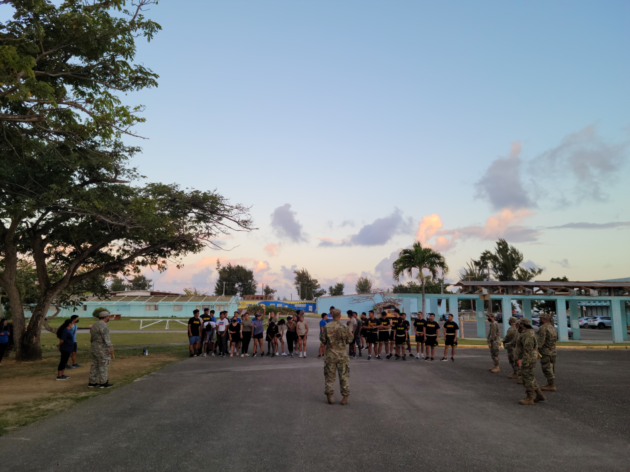 Cadets line up for the mile run challenge.Photo by K-Andrea Evarose S. Limol