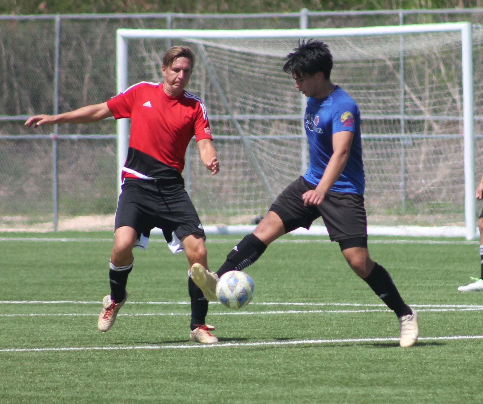 Old B Bank's Danny Matsunaga reaches out for the steal.