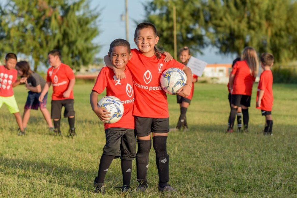 Paire Football Club’ slogan is “Do it for the children.”Docomo Pacific photo