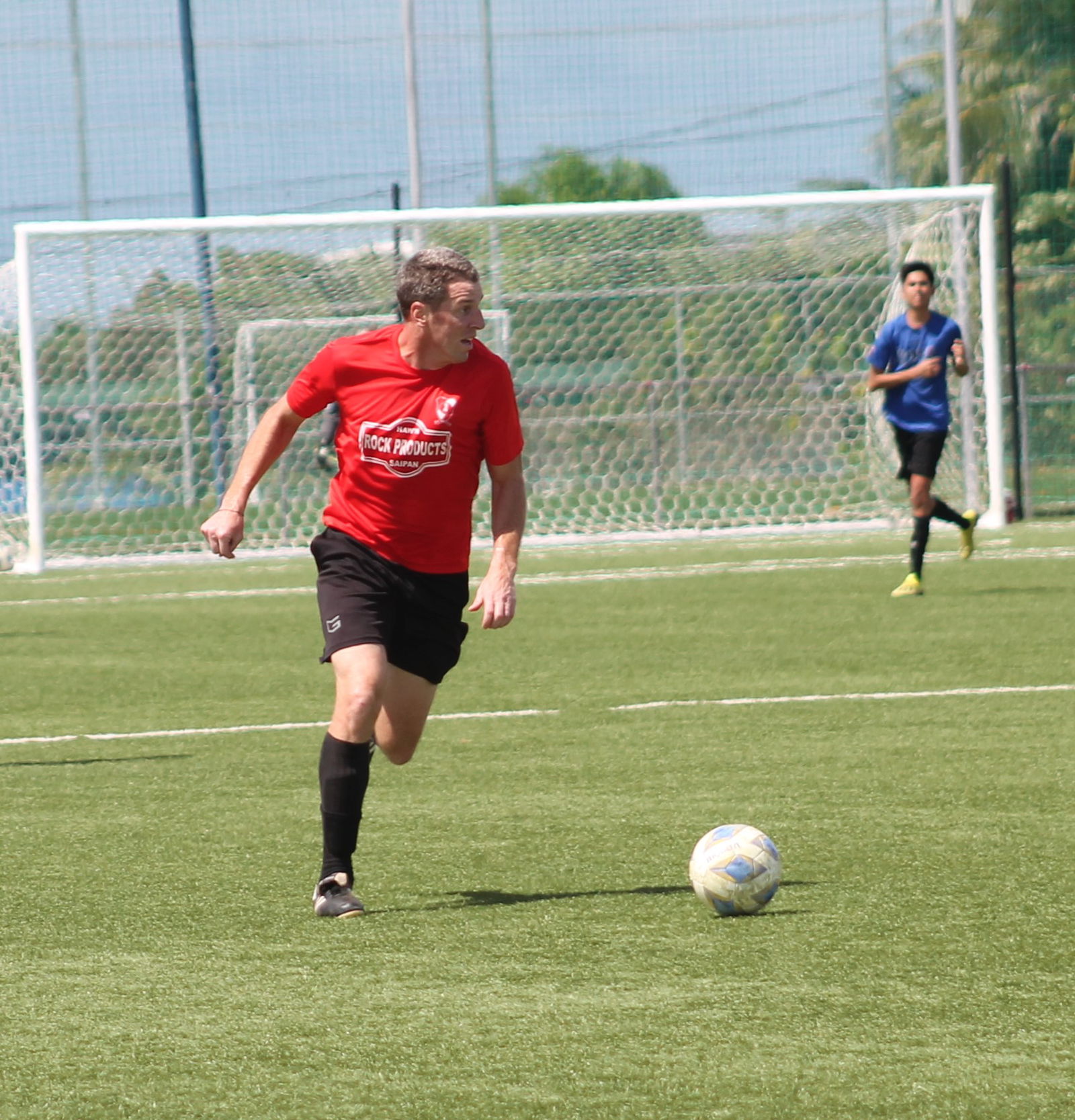 Paire’s Travis Speath looks on as he sets up an offensive play.