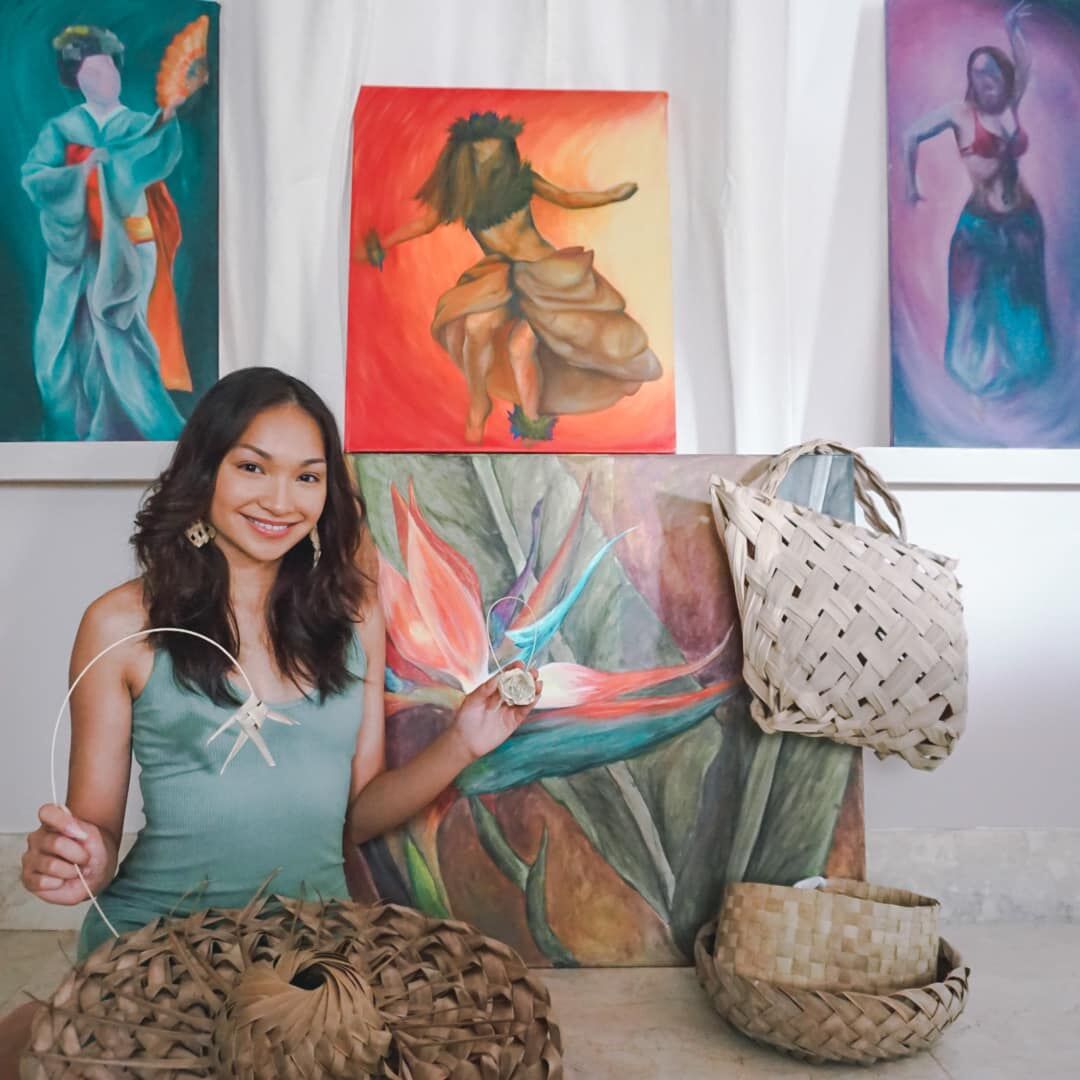 2019 Miss Marianas Shannon Sasamoto models her weaved pieces among other local art in an effort to promote local art and traditions.Stellar Marianas photo