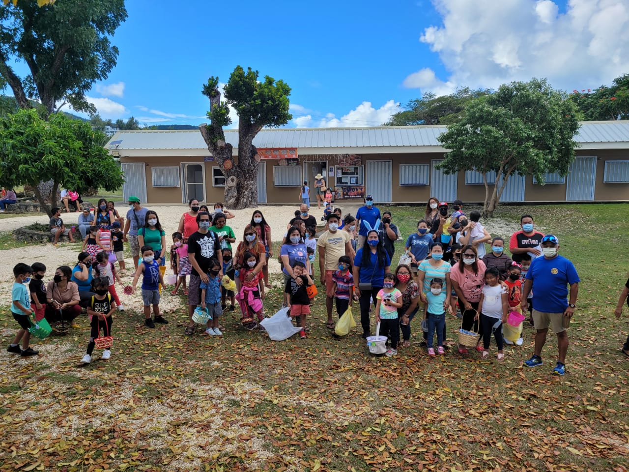 Pre-school children with their parents wait for the start of the Rotary Club’s Easter Egg Hunt at Sugar King Park in Garapan on Saturday.Photo by Emmanuel T. Erediano