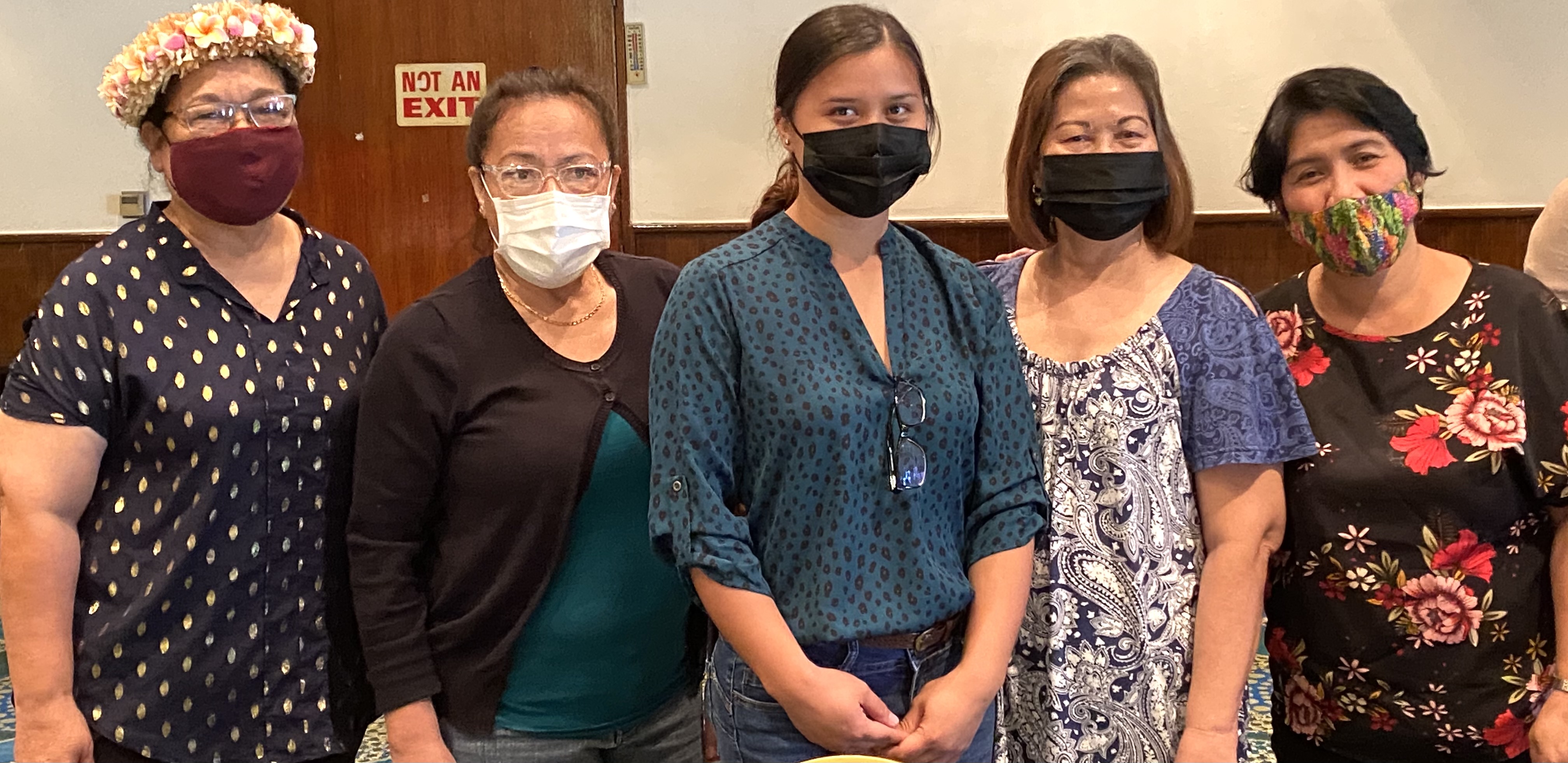 Kaydee Manglona (Sinapalo Elementary School), Vilma Castro and Melba Village (both of PSS Procurement & Supply), Esther Tilipao and Natalie Suda (both of Special Education Program).