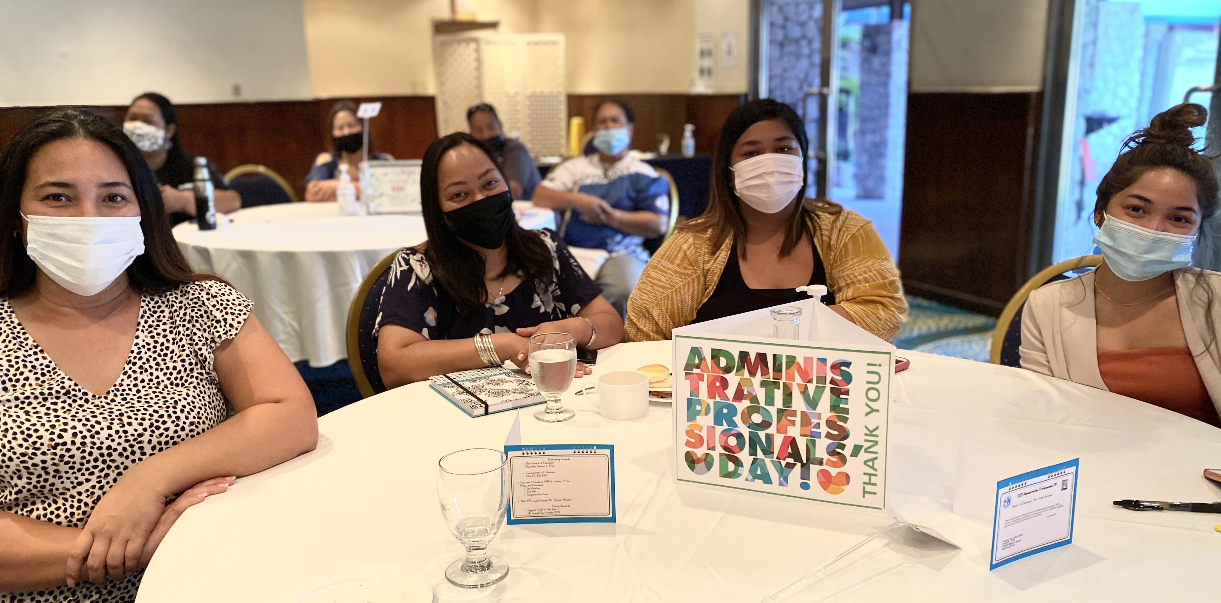 Jenevieve Cruz (Kagman High School), Emilisa B. Norita (Marianas High School), PollyAnn Iakopo (Marianas High School), and Victoria Apatang (Saipan Southern High School).
