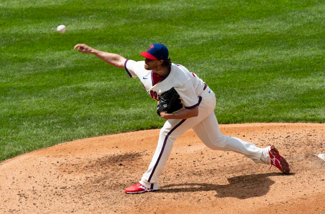 Against the Cardinals on Sunday, Aaron Nola of the Phillies was as good as can be.Photo by Gregory Fisher-USA TODAY Sports