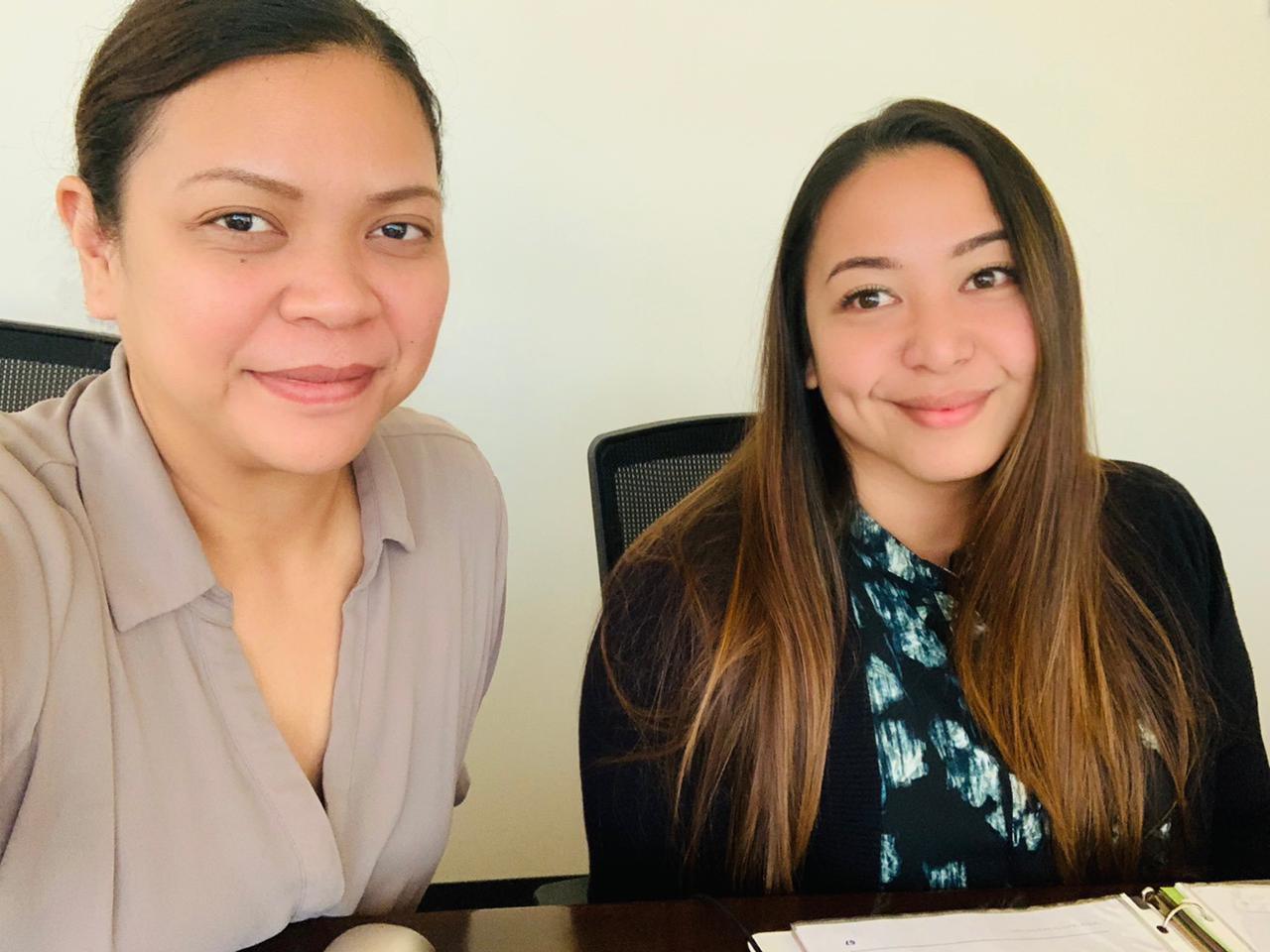 Mental Health First Aid training leaders Kimberly S. Tudela and Kimberly Mendiola.CHCC photo
