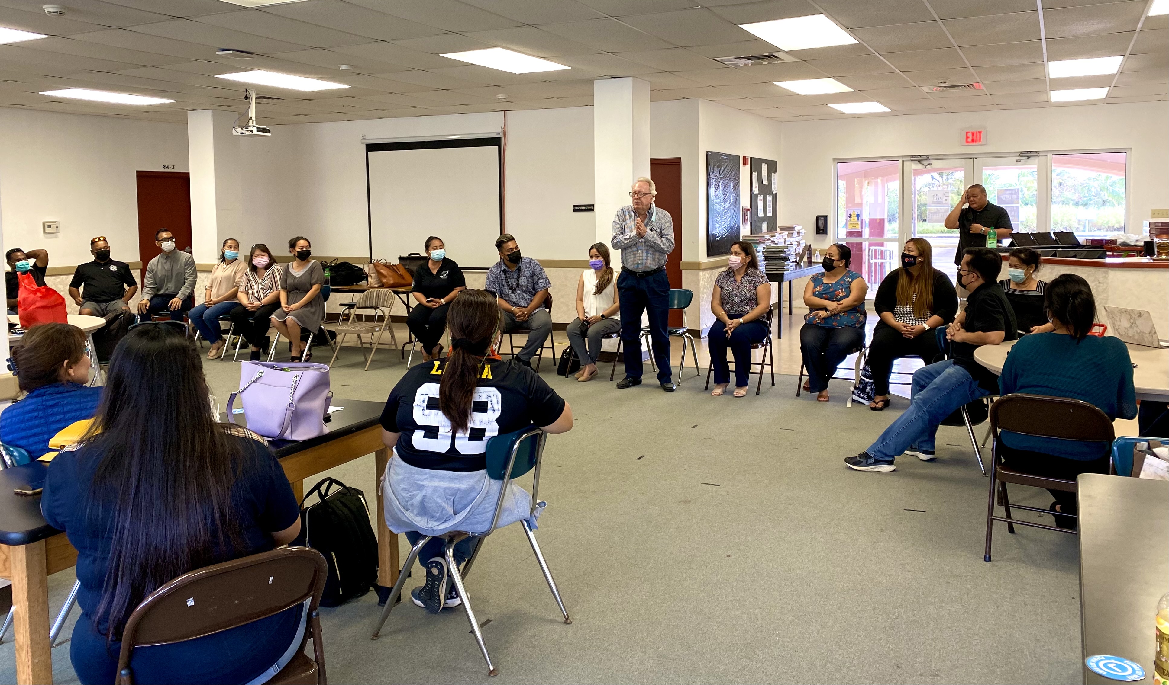 Public School System federal programs officer Tim Thornburgh explains how the federal Education Stabilization Fund will allow PSS  to provide uninterrupted learning and teaching to its more than 10,000 students in the CNMI.
