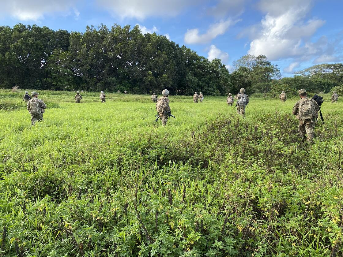 Cadets from the NMC ROTC program integrated with cadets from the UOG ROTC program during the Spring 2021 Field Training Exercise held on April 8-11, 2021 on Guam.NMC photo