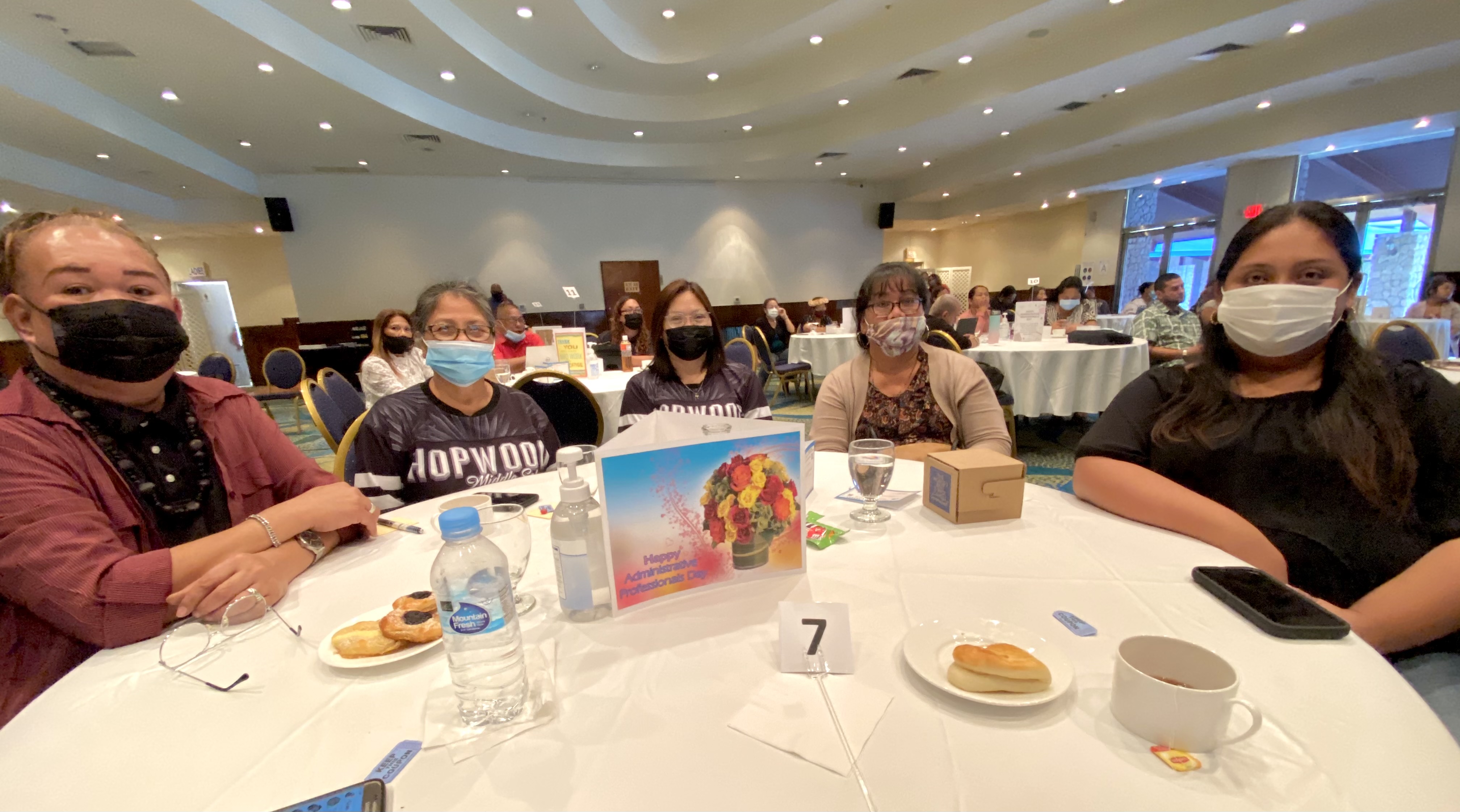 Kevin Adachi (Koblerville Elementary School), Femie Rey (Hopwood Middle School), Ruby Hocog (Hopwood Middle School), Vilhelma A. Manglona (Dr. Rita H. Inos Jr.-Sr. High School), and Laura Matsunaga (Garapan Elementary School).