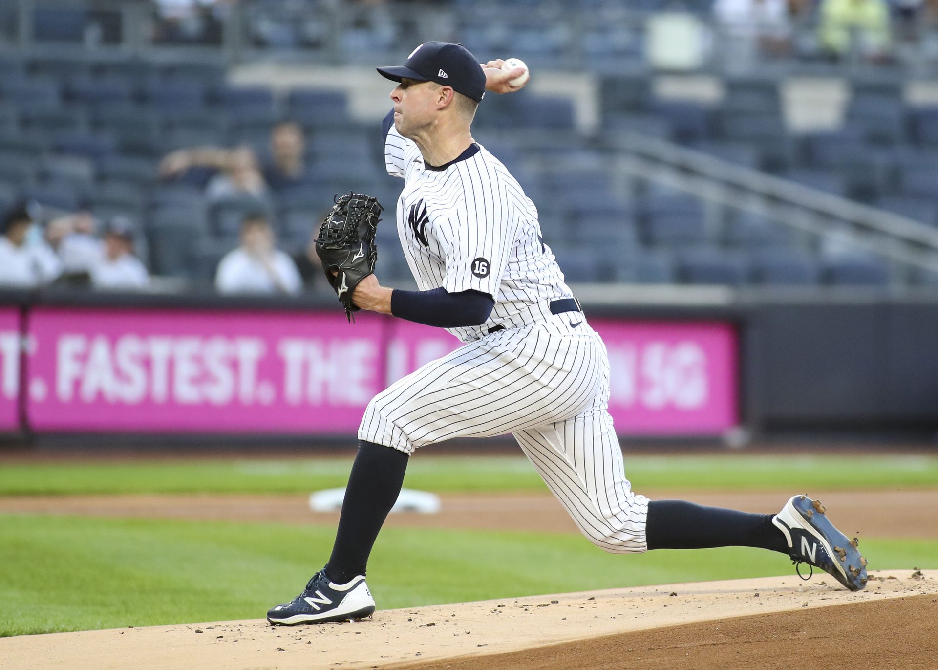 New York Yankees pitcher Corey Kluber (28) pitches in the first inning against the Toronto Blue Jays at Yankee Stadium in the Bronx, New York, May 25, 2021.Photo by Wendell Cruz-USA TODAY Sports