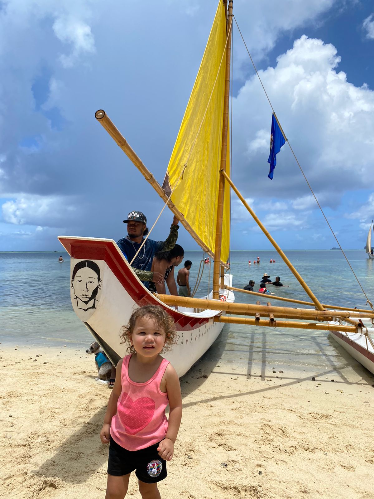 Victoria Jacoba Furey Maratita poses for a photo near “Auntie Oba.”Contributed photo